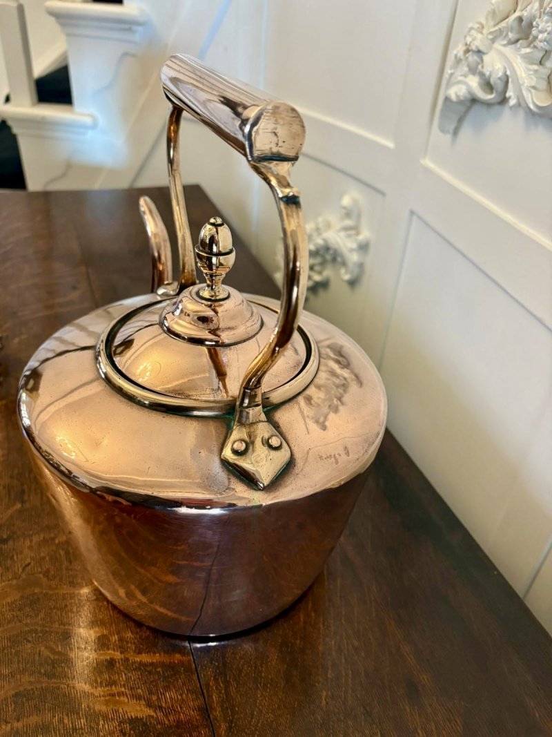 Antique George III Quality Copper Kettle